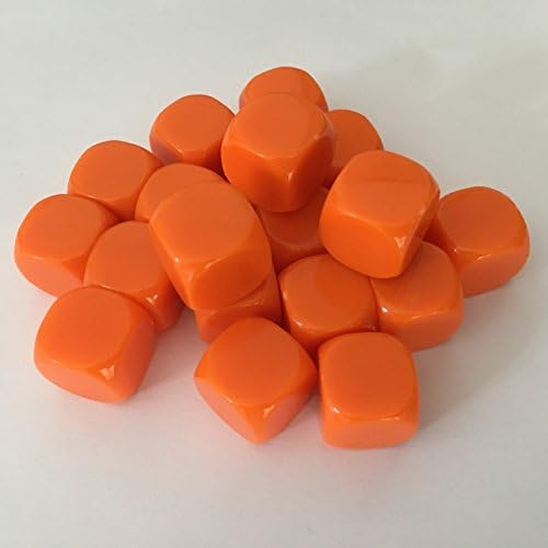 Tarquin Blank Orange 16mm Dice (pack of 20)