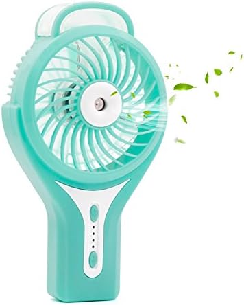 HCLKSTORE Portable Handheld Mini Misting Fan with cooling Mist Humidifier for Home Office Outdoor Camping and Travel (01Blue)