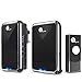 Price comparison product image 1byone Easy Chime Wireless Doorbell Door Chime Kit, 1 Plug-in Receiver & 1 Battery Operated Receiver & 1 Push Button with CD Quality Sound and LED Flash 36 Melodies to Choose, Black