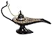 Produktbild Zap Impex Messing Aladdin Genie Lampen: Duft-Brenner, Alladdin Magie Chirag / Lampe Antike Erholung, Messing Handwerk , im Antik-Look, Gläserne, dekorative Messing Chirag, Sammler Artikel (6 ", Black Base Goldene Meenakri)