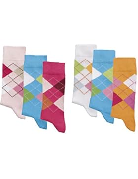 DAMEN SOCKEN,6 PACK,Tolle Farben,hoher Baumwollanteil