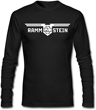 Golden dosaRammstein Hard Rock T-shirt Black For Men Cotton