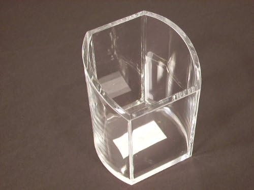 OSCO STRONG CLEAR ACRYLIC DESK PEN STORAGE POT TIDY TUB