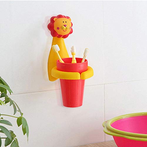 Zahnbürstenhalter, Hängeregal Zahnbürstenhalter Saugnapf, Wandhalter Zahnpasta, Niedliche Tier Geformte Befestigter Zahnbürstenhalter, Halter Mit Saugnapf Für Zahnbürsten Für Babys Kinder Badezimmer