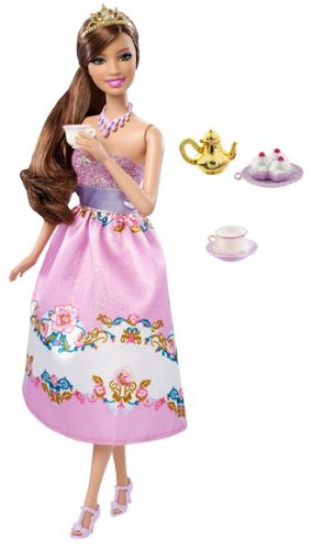 Preisvergleich Produktbild Barbie – T7371 – Puppe Ankleidepuppe Tea Party – Brünette