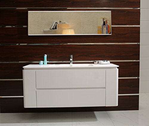 Badezimmerspiegel Badspiegel Wandspiegel LED beleuchtet GS112 mit Touch-Schalter kaltweiß IP44 (140 x 70 cm) - 3