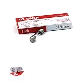 Voltaje: 250 VAC 10 x Fusible rápido (F) en vidrio 315 mA/250 VAC 5 x 20 mm