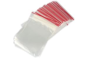 HUGBERT Druckverschlussbeutel ECO, in 37 Größen, Folienbeutel, Plastiktüten mit Verschluss, 100 Stück, 70x100 mm