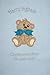 Blue Bow Baby Bear Luxury Personalised Disney Applique Super Soft Fleece Baby Blanket