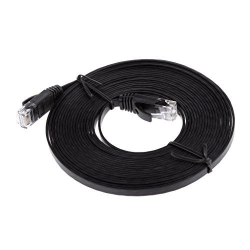 RJ45 CAT5 CAT5e CAT6 Ethernet Netzwerkkabel Mit Lead Flach UTP Patch - 5m