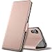 Produktbild GEEMAI passt für Huawei Y6 2019 Hülle, handyhüllen Flip Hülle Wallet Stylish mit Standfunktion und Magnetisch PU Tasche Schutzhülle für Huawei Y6 Pro 2019/Huawei Y6 Prime 2019 Phone, Rosegold