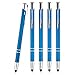 Produktbild WPRO Stylosa - 5-er Set - Eingabe-Stift & Kugelschreiber 2in1 - Tablet & Smartphone dünne Touch-screen Stylus-Pen Spitze