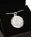 Small Sterling Silver St Christopher necklace. Hallmarked 925. With 18" sterling silver chain.