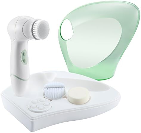 Waterproof Facial Brush, LiSmile 4 in 1 Electric Facial Brush Cleansing with 4 Head and 2 Speeds