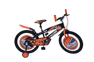 RAW BICYCLES 20T Sports BMX Single Speed Kids Bicycle/Cycle for 7 to 10 Years Boys & Girls Semi Assembled Tyre and Tube with Training Wheels