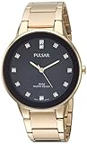 Pulsar Herren Quarz-Messing und Edelstahl Casual Uhr, Farbe goldfarbenem (Modell: pg2052)