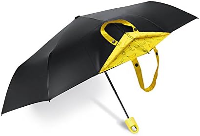 Lyveef Umbrella - Can be Transformed into A Handbag Folding Travel Umbrella Reinforced Windproof Frame (Yellow Handbag Umbrella)
