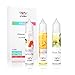 Produktbild VVAY e Zigarette Shisha Liquid ohne Nikotin, e-Zigarette Vape Liquid Nikotinfrei 3 * 30ml Set (Erdbeer+Vanille+Milch Mixed, Hawaii Mango, Lemon Tears)