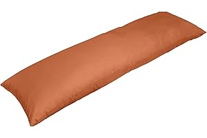 Mage World Seitenschläferkissen mit Bezug | Farbe: Orange | Größe: 180 x 40 cm | Langes Japanisches Body Pillow - Umarmungskissen XXL