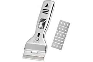 TOPEST Oven & Hob Cleaning Tool Non-Scratch +5 Spares- Multi-purpose Cleaner - Removes Burnt-on Food, Grease & Grime, Paint stains, Stickers Etc.