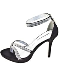 ROBERTO BOTELLA - Sandalia con brillantes - Color Negro - Talla 38