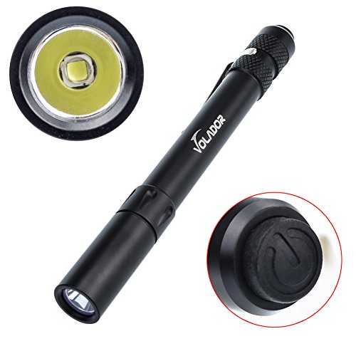 Volador Pen LED Taschenlampe,LED Mini Taschenlampe Pen Kugelschreiberlampe mit Cree XM-G2 R5 300lm Penlight Angetrieben durch 2 AAA-Batterien (nicht enthalten) - 4