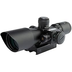 Minidiva Tactical Rifle 2.5 10x40 Portée Red & Green Mil-point lumineux rouge Mont Laser