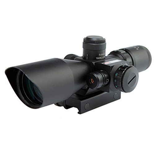 Minidiva Tactical Rifle 2.5 10x40 Portée Red & Green Mil-point lumineux rouge Mont Laser