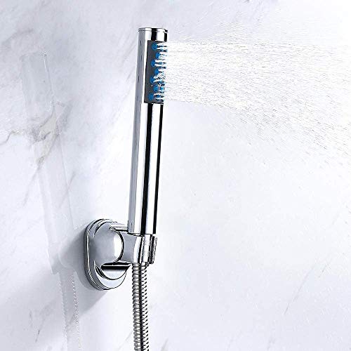 AOLI Set di soffioni da doccia in stile Mordern per bagno e tubo flessibile in acciaio inossidabile con doccette cromate