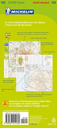 Carte Paris et Ses Alentours Michelin 2017