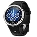 Produktbild Glowjoy Bluetooth Smartwatch Fitness Uhr Intelligente Armbanduhr,Fitness Tracker Smart Watch Sport Uhr Herzfrequenz Schlafmonitor Vibrationsalarm SMS Beachten für Frauen Herren (Schwarz)