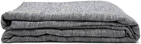 Loomstead Flat Sheet, White,Natural, Heather Charcoal, Heather Navy, Cal King/King, Queen