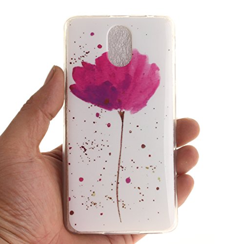 Cozy Hut Lederhülle / Ledertasche / Hülle / Case / Cover / Etui / Tasche Bunte Muster Weich TPU Handy Hülle für Lenovo Vibe P1M,Ultra Slim Dünn Silikon TPU Transparent für Lenovo Vibe P1M Hülle , Premium Handy Tasche Schutz Hülle Case Cover Etui Strass Schutz schutzhülle Bumper Schale Silicone für Lenovo Vibe P1M – Purple Orchid - 5