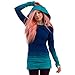 Produktbild MEIbax Damen Langarm Kapuzen Farbverlauf Sweatshirts Hoodies Pullover Tunika Tops