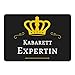 Produktbild Mousepad Kabarett Expertin schwarz