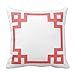 Produktbild guolinadeou ArtPillow White Coral Pattern Cotton Decorative Throw Pillow Case 18 * 18inch