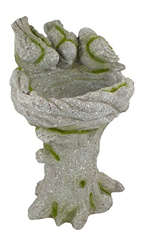 Vogel-Tränke mit drei Vögeln mit Standfuß - 4