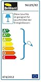 1-flammig Brilliant 96129/82 Arto Außenwandleuchte, hängend, 1-flammig, E27, 60 W, LED geeignet, Metall/Kunststoff/Edelstahl, IP44, spritzwassergeschützt