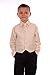 4-Piece Boys Black & Cream Suit