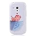 Produktbild BestCool Samsung Galaxy S3 mini i8190 Schutzhülle Hüllen PC Material Hülle Hardcase Handycase Weiß Schale Shell Cat Kiss Fisch Stil Kleine Herz Muster Design Skin Protective Etui Cover Case +1x Bling Strass Katze Staub-Stecker Dust Plug+1x Dual Use Kapazitive Pen+Display Schutzfolie