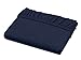 Produktbild Schlafgut Spannbetttuch Frottee Stretch aus 75% Baumwolle & 25% Polyester - in 4 Größen & 26 Farben, ca. 90-100 x 190-200 cm, Marine