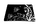 Produktbild Luxburg® Design XL Gaming Mauspad Mousepad, Motiv: Pflanzenornament mit Schmetterlingen schwarz-weiß