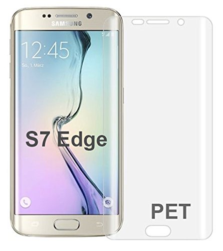 Eloja® 5 x Samsung Galaxy S7 Edge 3D vorgerundet Klar Folie Crystal Clear Schutzfolie Vollschutz PET