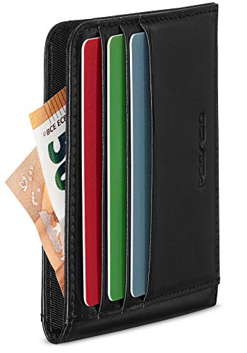POCARDO Symmetry Portefeuille Magique en Cuir - Porte Carte de Crédit - RFID Blocage