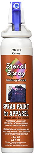 Stencil Spray tessuto opaco vernice 2,5 once-rame barlume