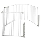 Kamin-Absperrgitter BSG04 Weiß Gesamtlänge 300 cm - 3