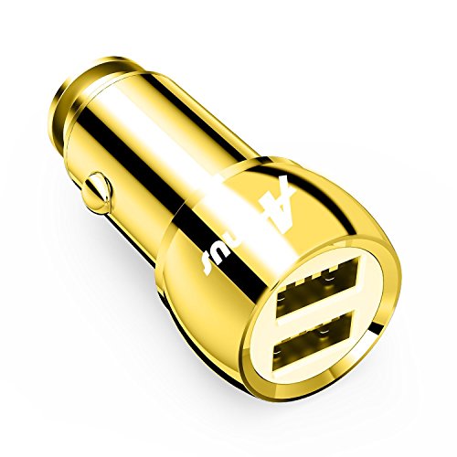 KFZ-Ladegerät, aimus 6,8 A/34 W Anschlüssen [Full Metal Shell] Dual USB KFZ Adapter Reise KFZ-Ladegerät [integrierter Sicherheit Schutz] für iPhone 7/6/6 Plus/6S/6S Plus, iPad Pro/Air 2/Mini 3, Samsung Galaxy Note 5/4, S Serie & Edge Modelle; LG G4/G5, Google Nexus 5 X 6P; und anderen iOS und Android-Geräte