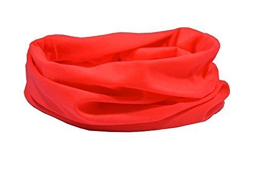 RuffnekFLUORESCENT HI VIS PINK Neckwarmer Multifuntional Headwear, Snood Tube Scarf - for Men, Women & Children - One Size