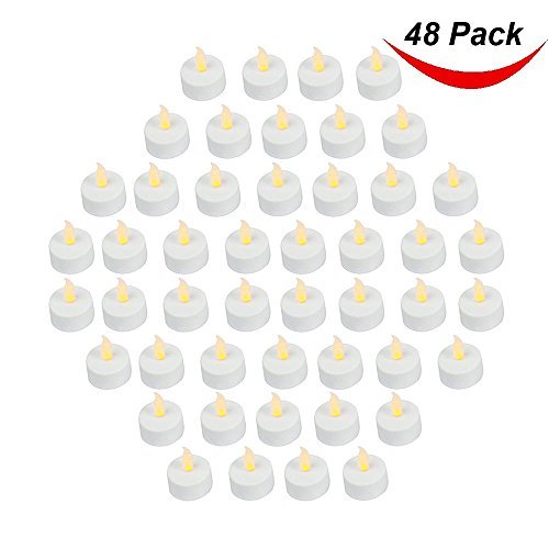 Paquete de 48 velas pequeña LED -3.5cmx4.2cm alto para iluminacion
