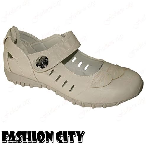 Womens Padded Soft Sole Leaf Cut Out Flat Heel Cushion Walking Light Air Shoes